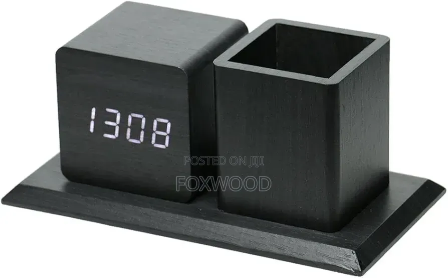 Wooden Digital Desk Organizer