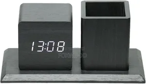 Wooden Digital Desk Organizer
