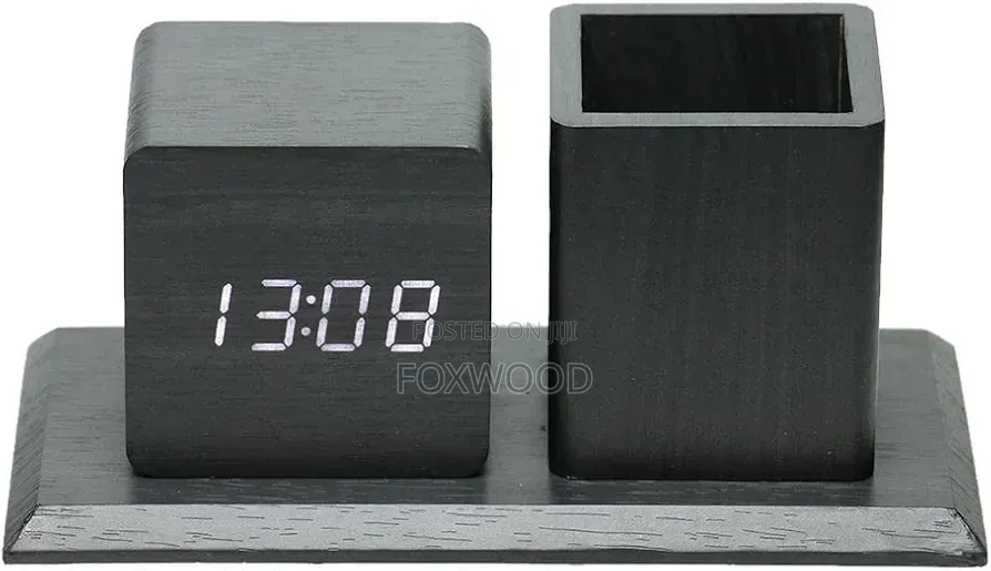 Wooden Digital Desk Organizer