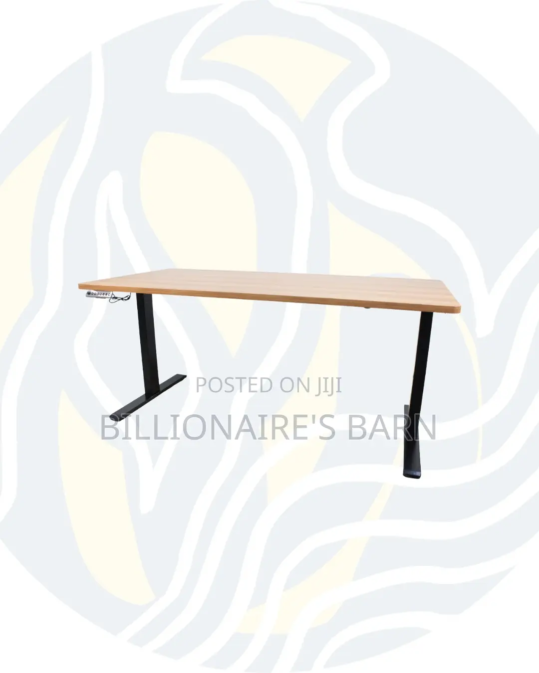 Durable Electric Standing Desk Heavy Duty Dual Monitor Workspace