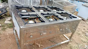 Stainless Steel 6-Burner Gas Cooker
