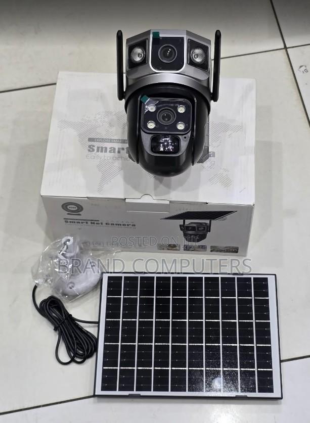V380 Pro Dual Lenses Outdoor Solar Wireless 4g Camera