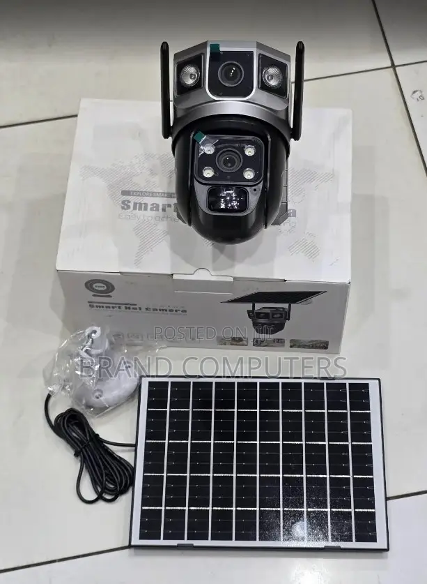 V380 Pro Dual Lenses Outdoor Solar Wireless 4g Camera