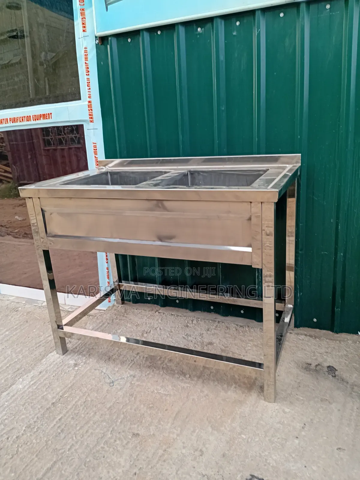 Commercial Double-bowl Stainless Steel Sink