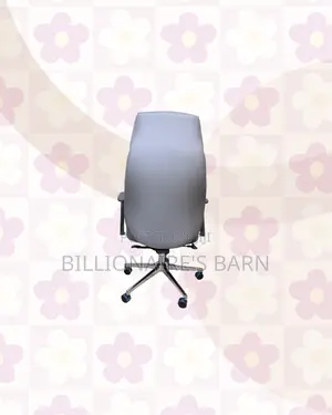 Best-Selling Grey Executive Leather Office Chair Chrome Base Ready