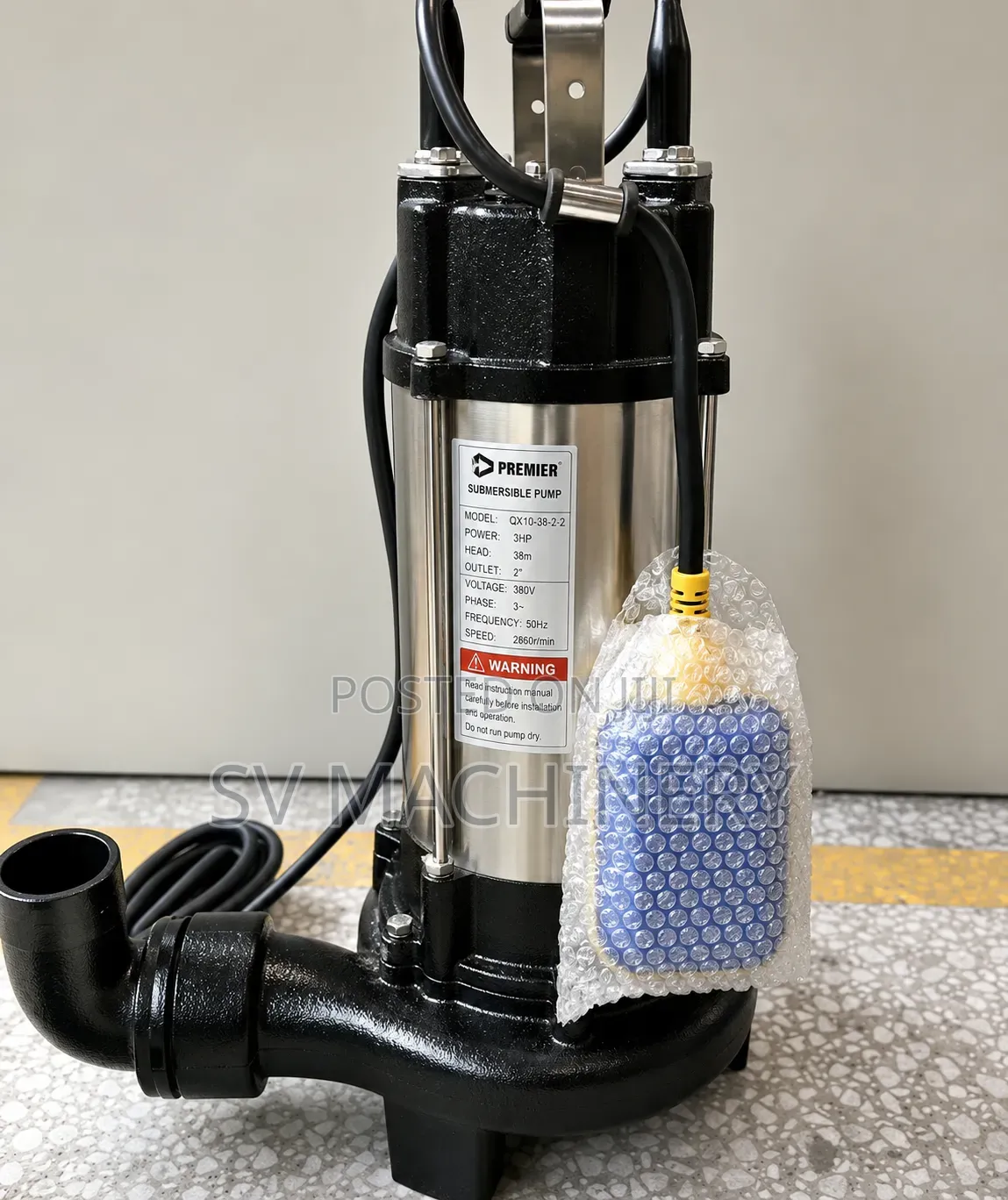 Heavy Duty 1hp Electric Submersible Sewage Pump