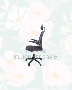 Comfortable Ergonomic Office Chair Flip Up Arms Adjustable Headrest