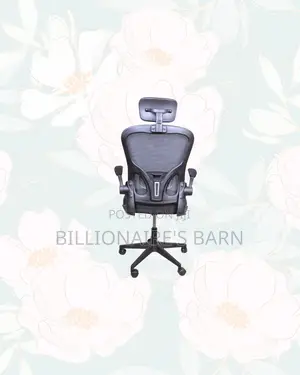 Comfortable Ergonomic Office Chair Flip Up Arms Adjustable Headrest