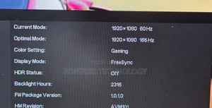 Hp Omen Gaming Monitor
25i Gaming Monitor