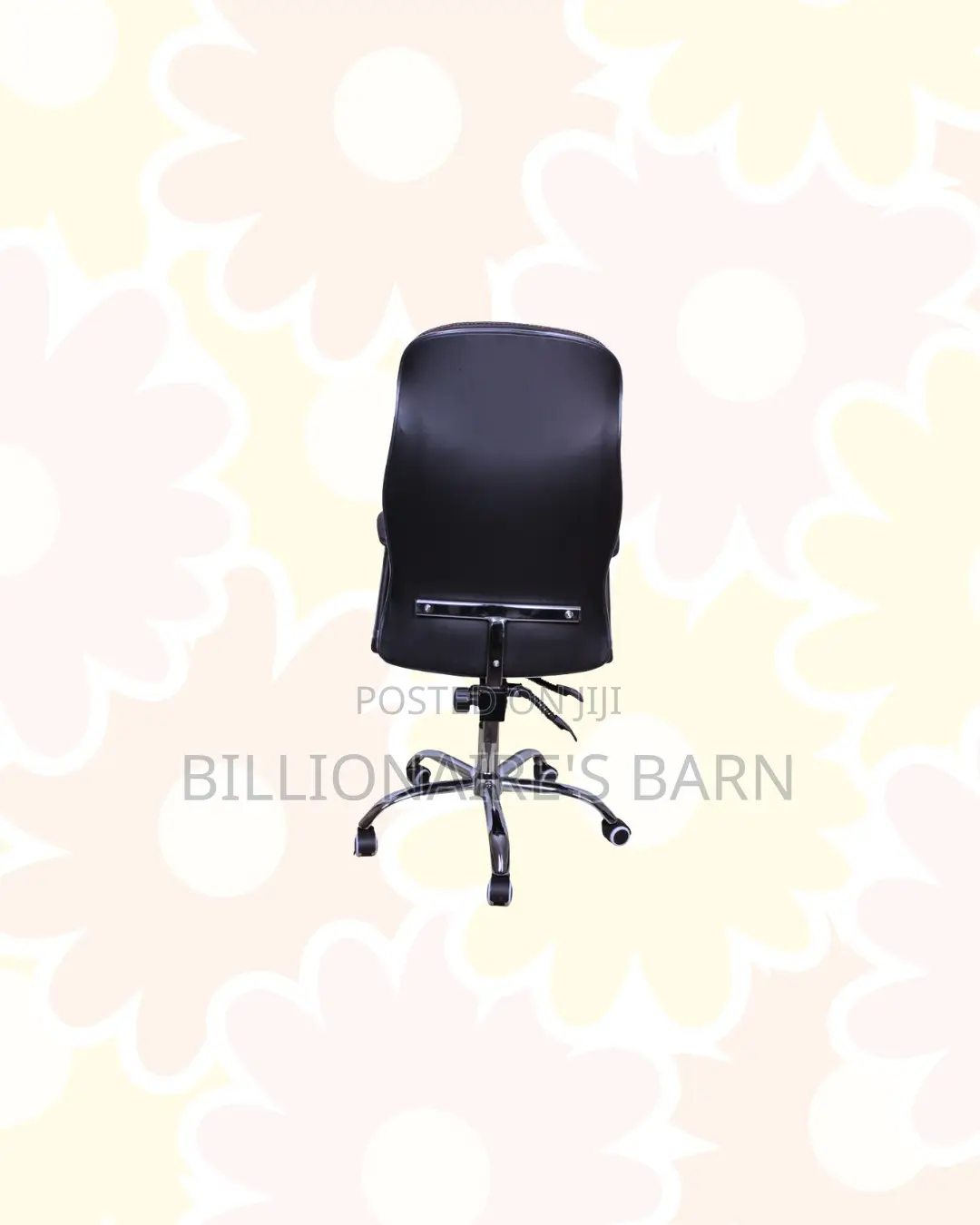 Leather Office Chair High Back Padded Armrests Ready for Delivery