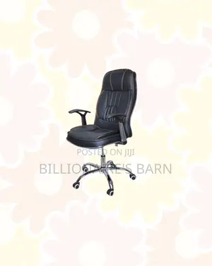 Leather Office Chair High Back Padded Armrests Ready for Delivery