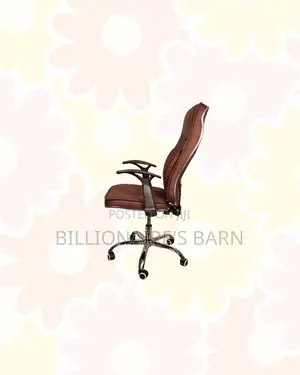 High-Quality Leather Chair High Back Padded Armrest Now in Stock