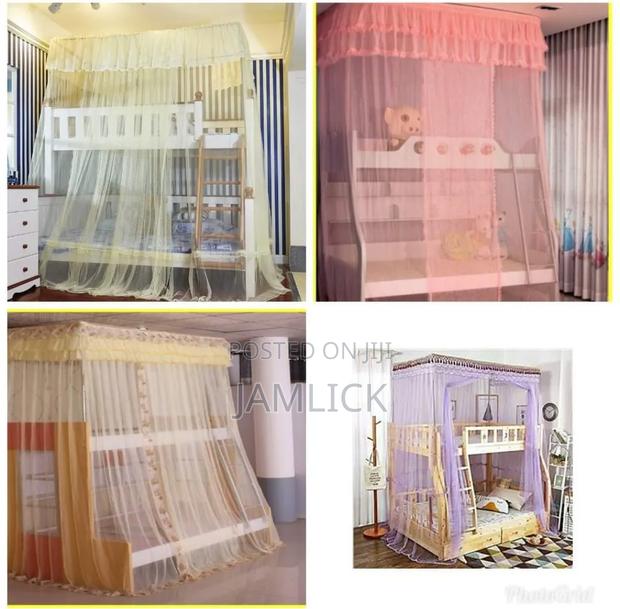 Double Decker Mosquito Net | Hanging Square Bed Net - Pt - thumbnail 2