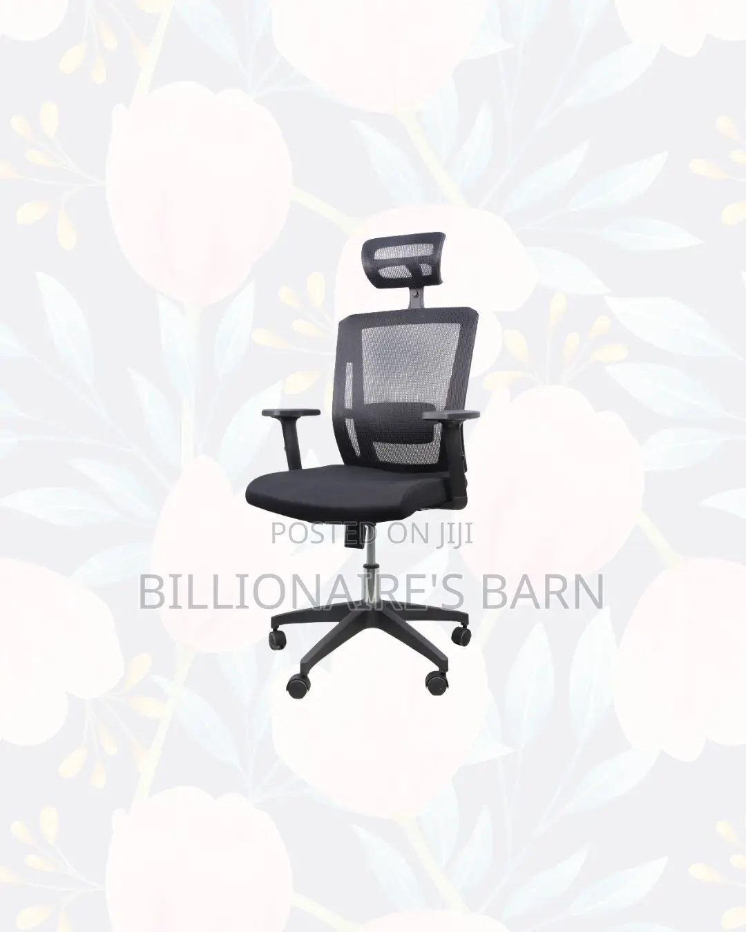 High-Quality Mesh Office Chair Ergonomic Headrest With Nylon Base