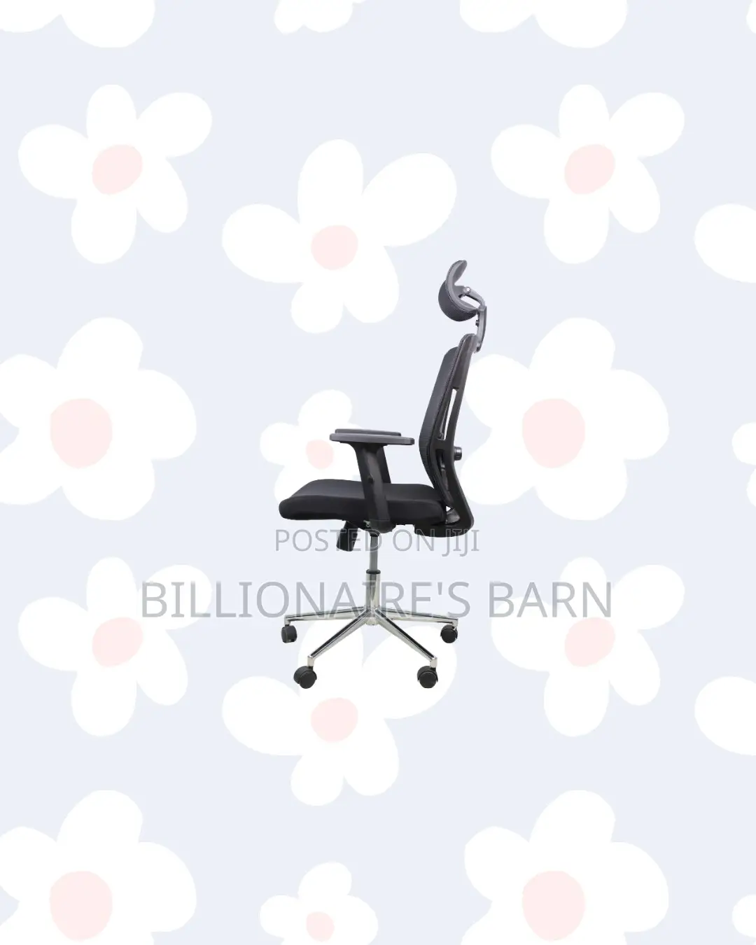 Office Chair Ergonomic Headrest With Chrome Base Nairobi Special