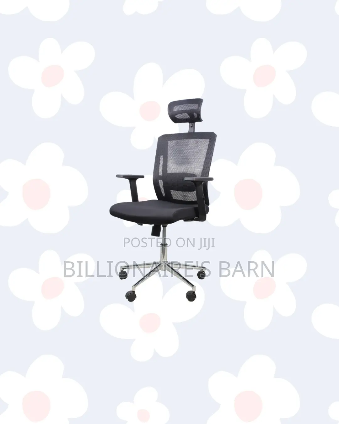 Office Chair Ergonomic Headrest With Chrome Base Nairobi Special