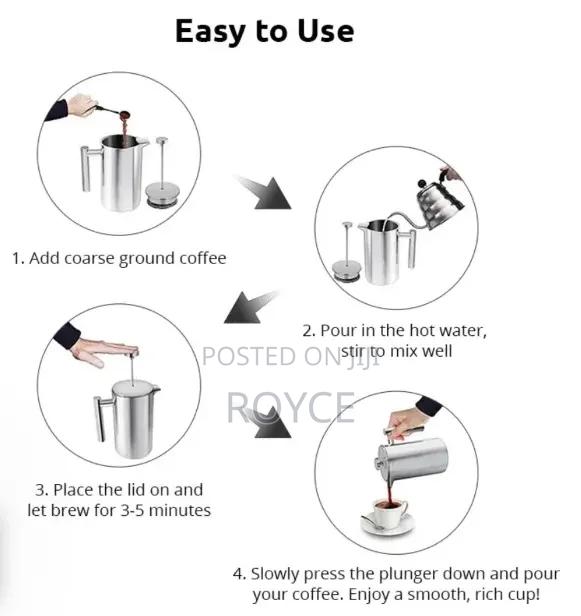 French Press Coffee Maker-1000ml - thumbnail 7