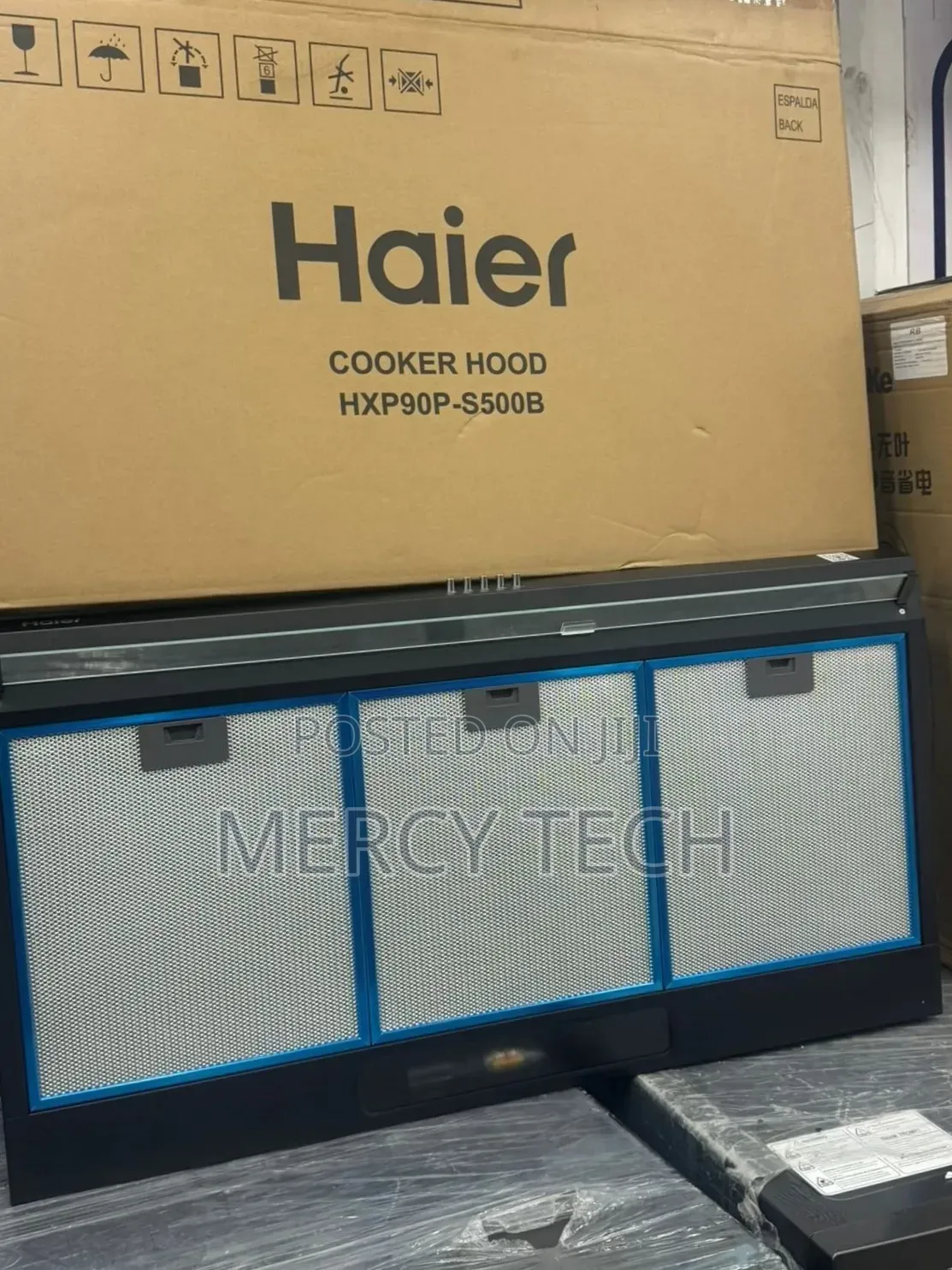 Haier 90cm Cooker Hood Hxp90p-S500b