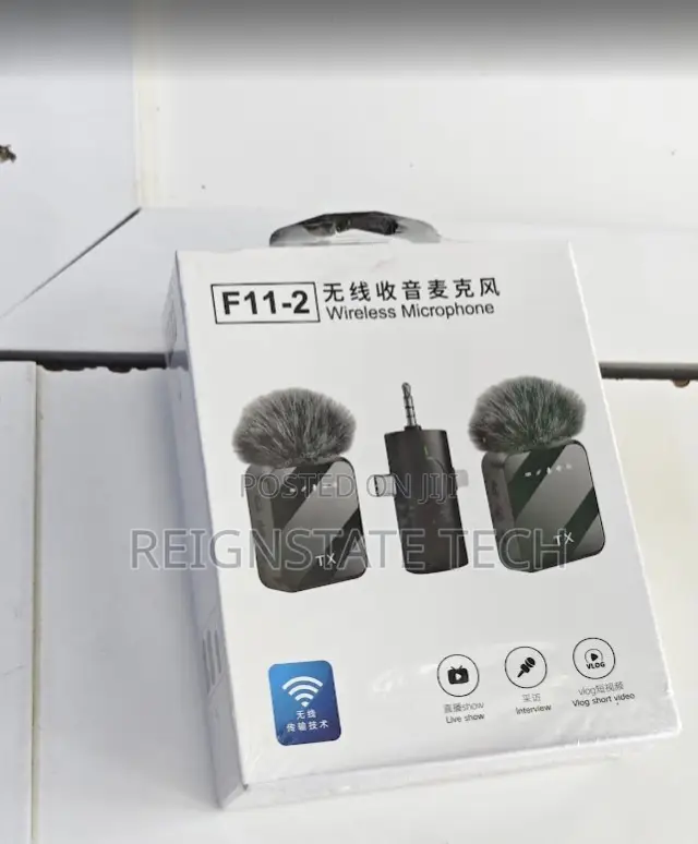 F11-2 Wireless Microphone 3 In1 for iPhone , Type-C and Camera