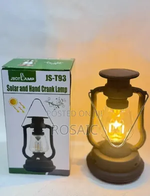 Js-T93 Solar and Hand Crank Lamp Lantern