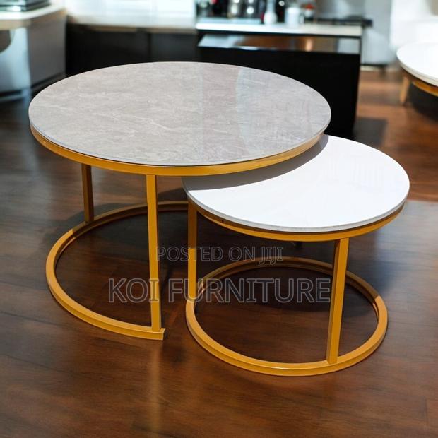 Coffee Table; Round Talemoh Coffee Table Set - main view