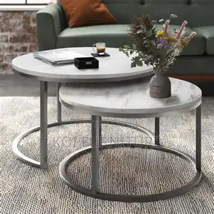 Coffee Table; Round Talemoh Coffee Table Set