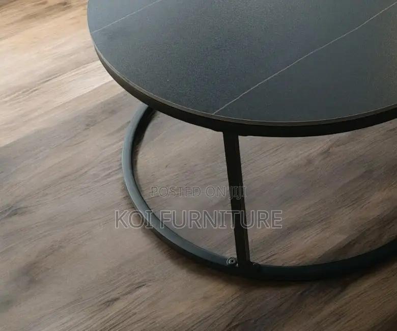 Coffee Table; Round Talemoh Coffee Table Set