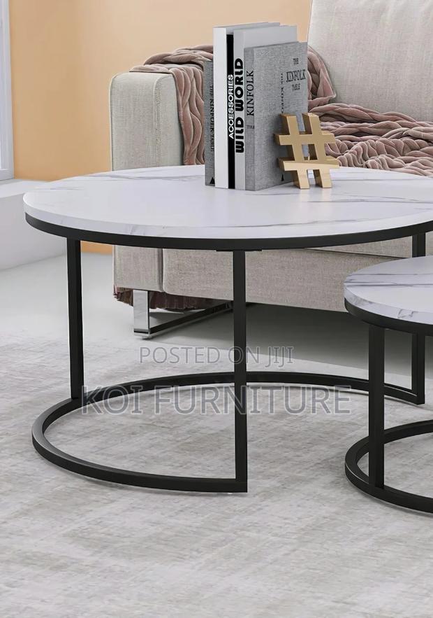 Coffee Table; Round Talemoh Coffee Table Set - thumbnail 18