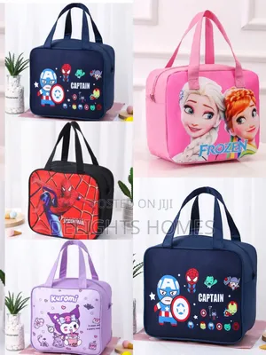 Cartoon Themed Insulated Lunch Bags