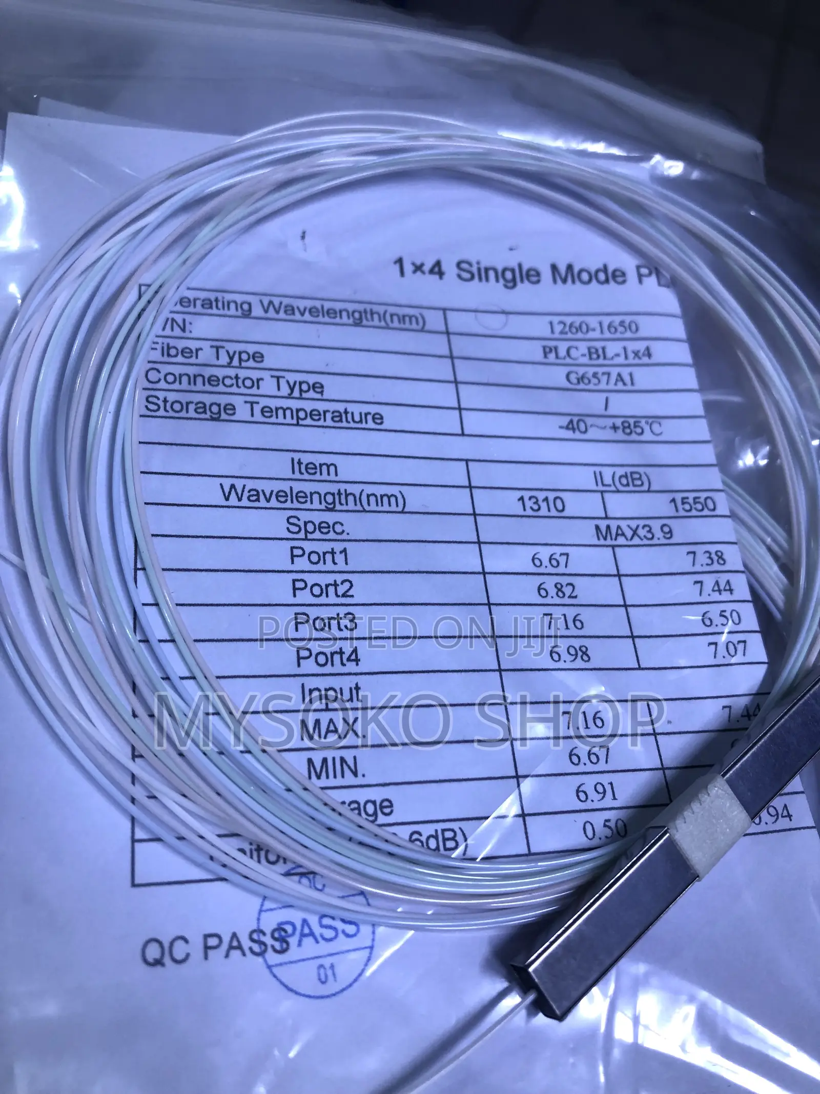 1x4 Bare Fiber PLC Splitter