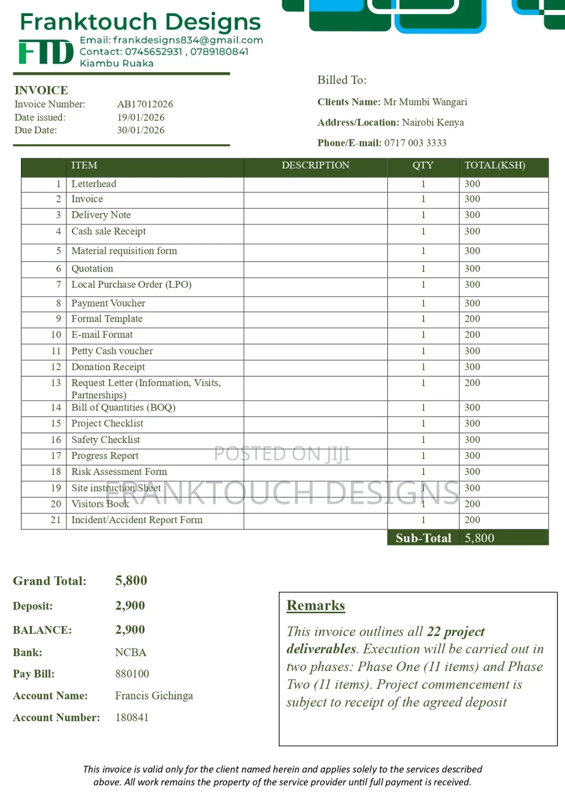 Custom Receipts, Invoice, Receipt, and Quotation Templates