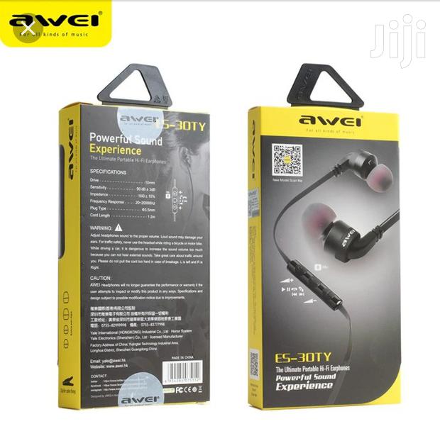 AWEI ES - 30TY Wired Stereo In-ear Earphones Headphones - Black