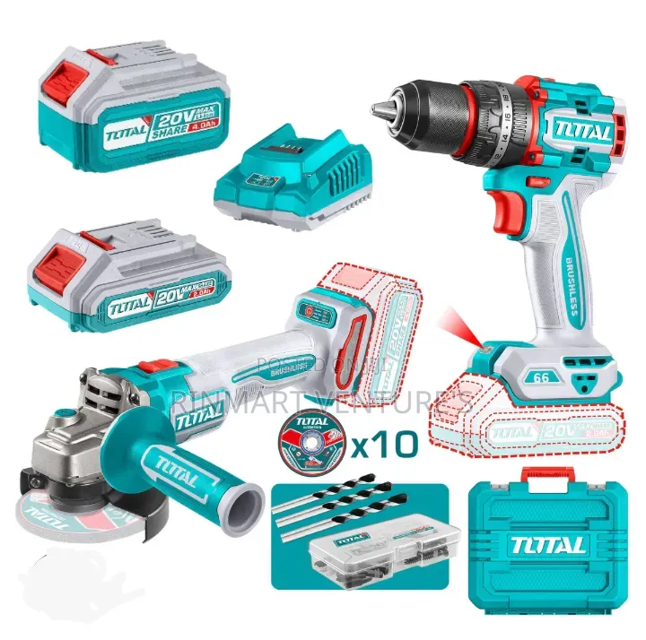New Total Cordless Drill and Grinder Toolkit