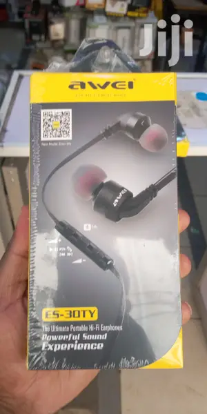 AWEI ES - 30TY Wired Stereo In-ear Earphones Headphones - Black