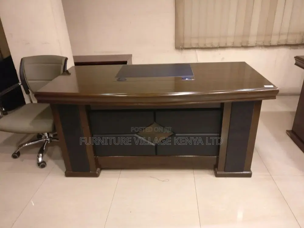 1800mm Mahogany Boss L-Shaped Writing Table