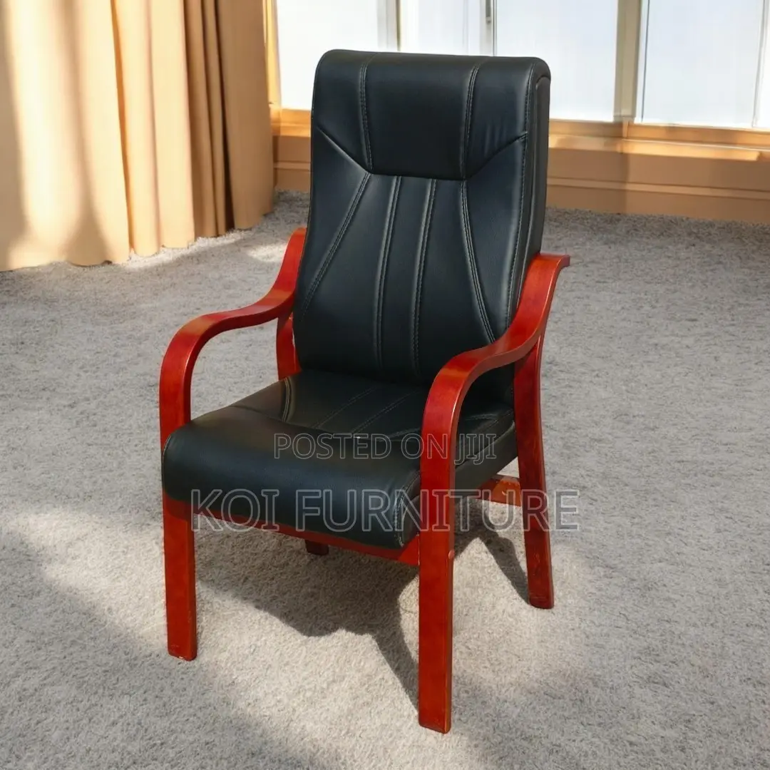 Office Chairs; Executive Bosses and Visitors Chair Wirh Wood Armrest