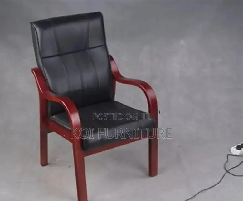 Office Chairs; Executive Bosses and Visitors Chair Wirh Wood Armrest