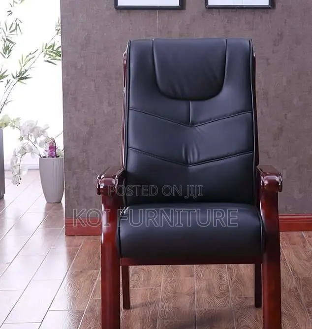 Office Chairs; Executive Bosses and Visitors Chair Wirh Wood Armrest