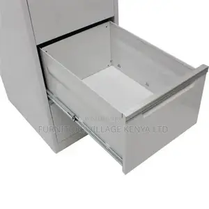 3-Drawer White Metallic Secure Locker Cabinet