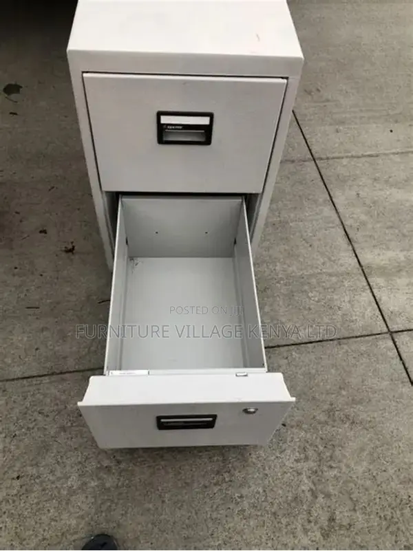3-Drawer White Metallic Secure Locker Cabinet