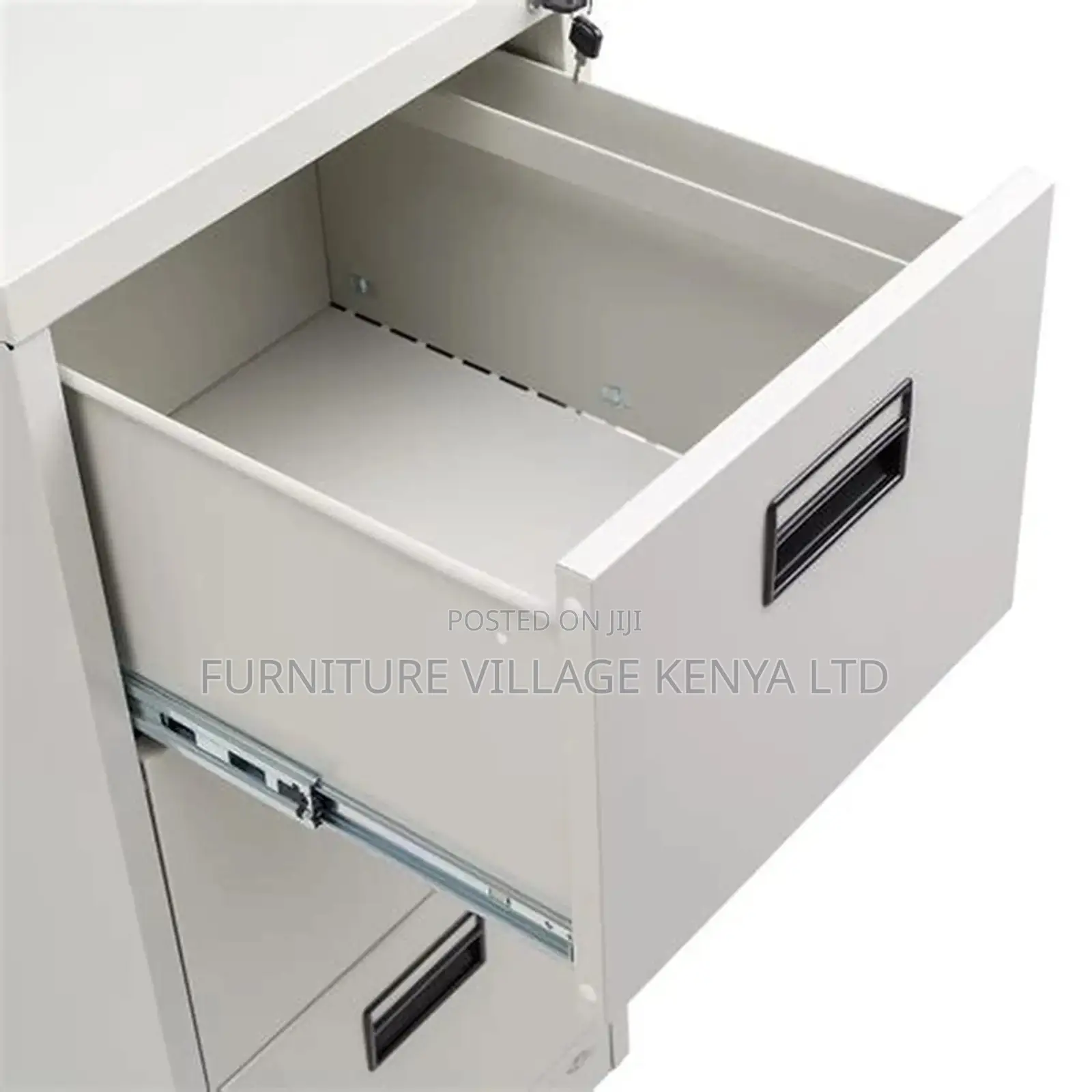 3-Drawer White Metallic Secure Locker Cabinet