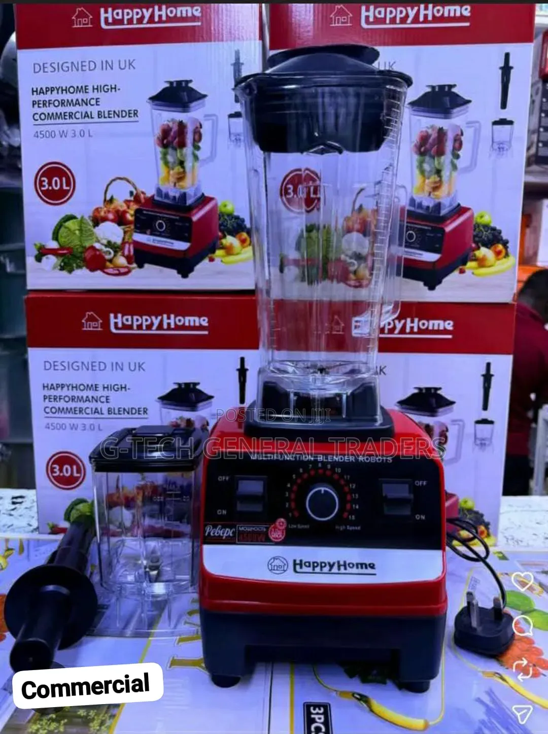 Happy Home Heavy Commercial 3l Professional Blender