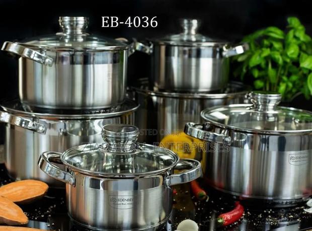 Edenburg Stainless Cookware 12pcs Set ,Cook Smarter