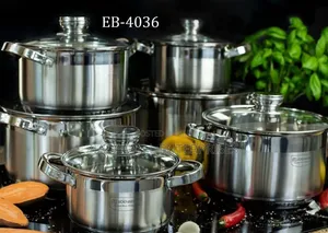 Edenburg Stainless Steel Cookware 12pcs Set Model 4036