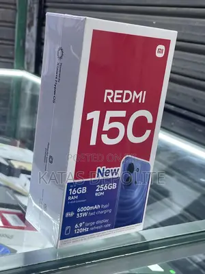 New Xiaomi Redmi 15C 4G 256 GB Black