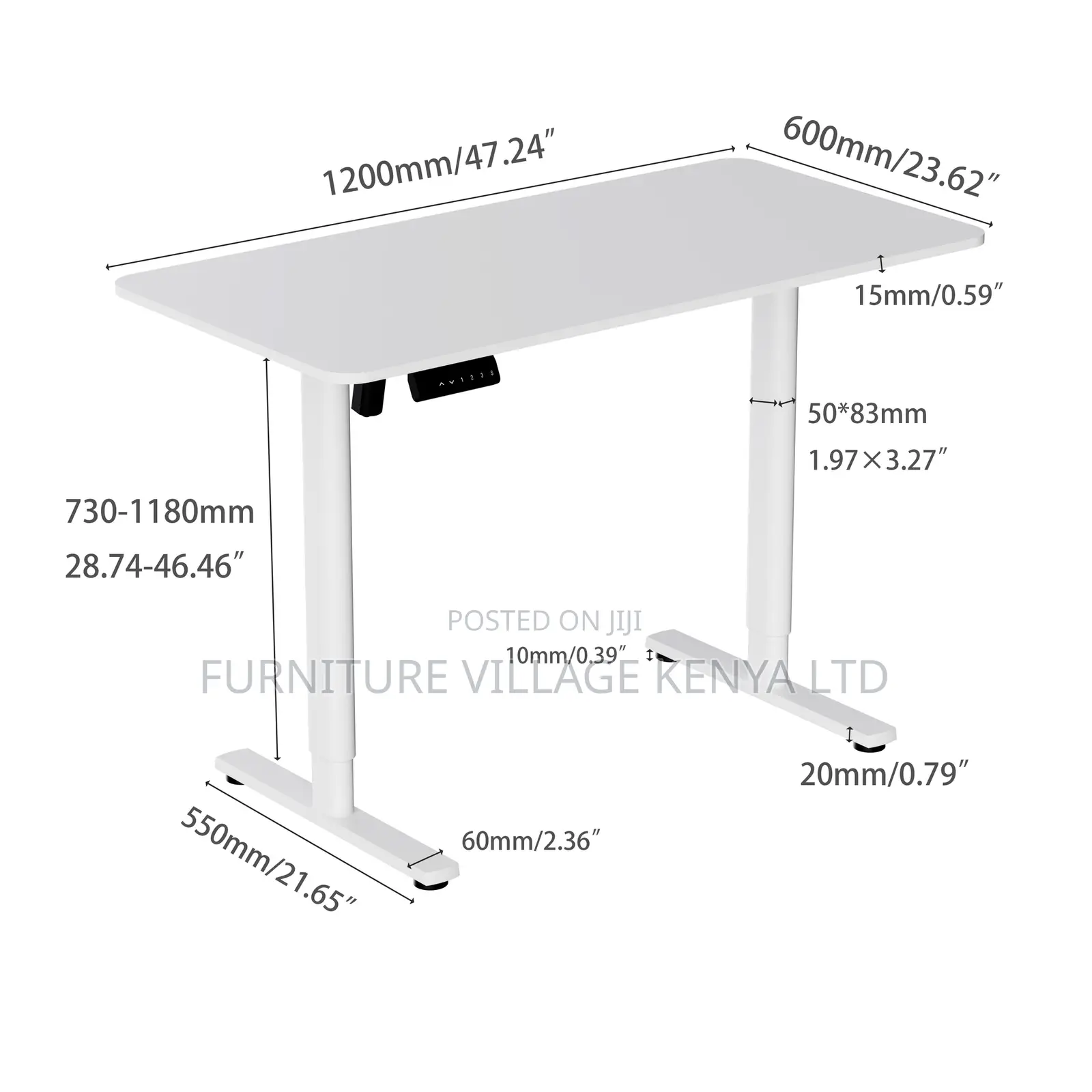 1200mm Electric Smart Home Adjustable Table