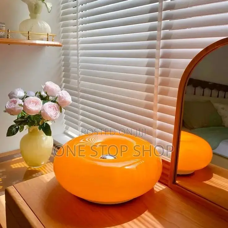 Aesthetic Glow Donut Lamp Orange White