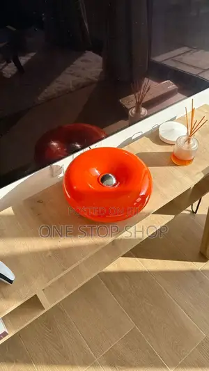 Aesthetic Glow Donut Lamp Orange White