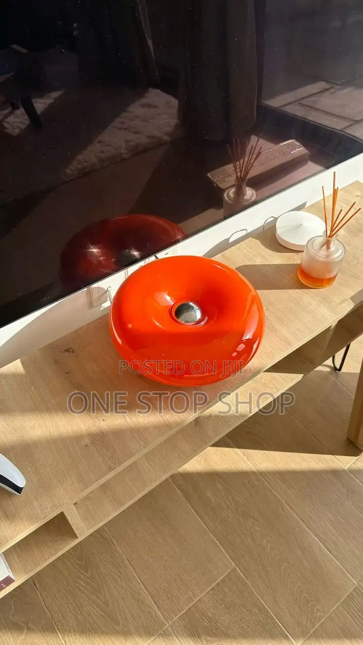 Aesthetic Glow Donut Lamp Orange White