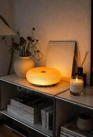 Aesthetic Glow Donut Lamp Orange White
